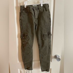 Free People Utility Skinny Jeans Moss size 28